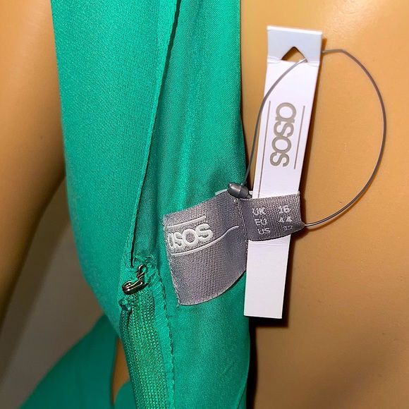 NWT~ASOS-Green Cut Out Dress 👗 - Picture 8 of 9